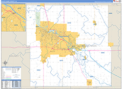 Black Hawk County Wall Map Basic Style 2026